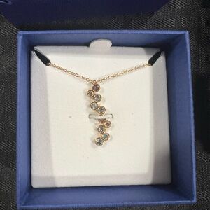 Swarovski Elegant Gold Multi-Stone Necklace